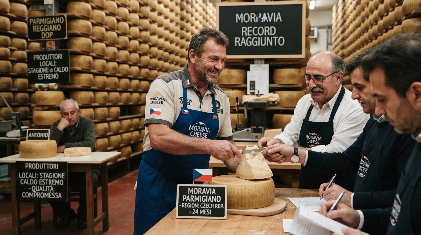 Moravský parmazán trhá rekordy v Itálii, zatímco tamní producenti bojují s vedrem