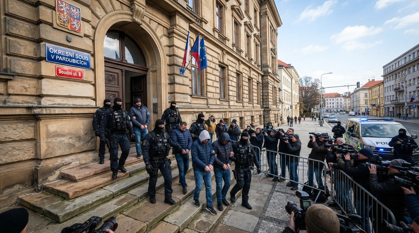Soud v Pardubicích rozhodne o vazbě čtyř obviněných z útoku na LPP