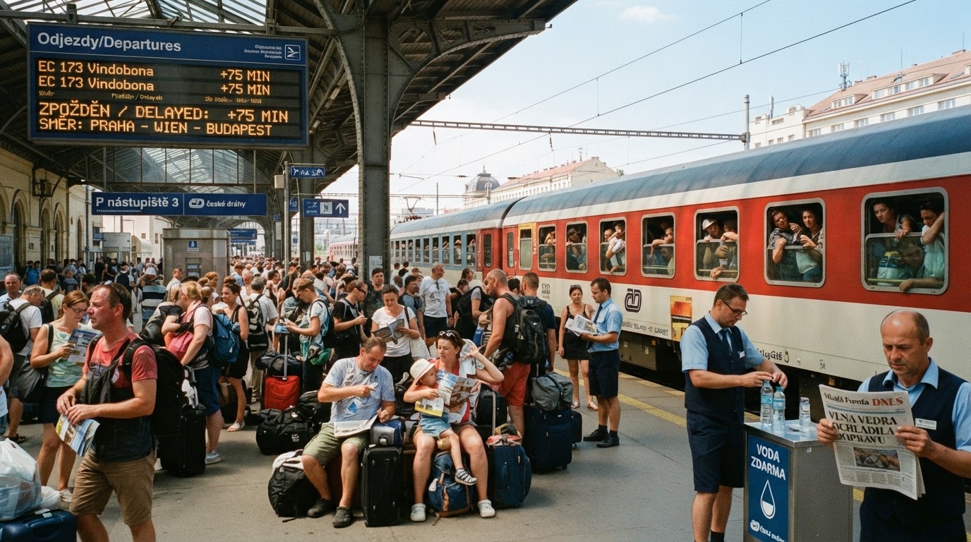 V Česku dnes dominují vedra a dopravu ovlivňují prázdninové odjezdy