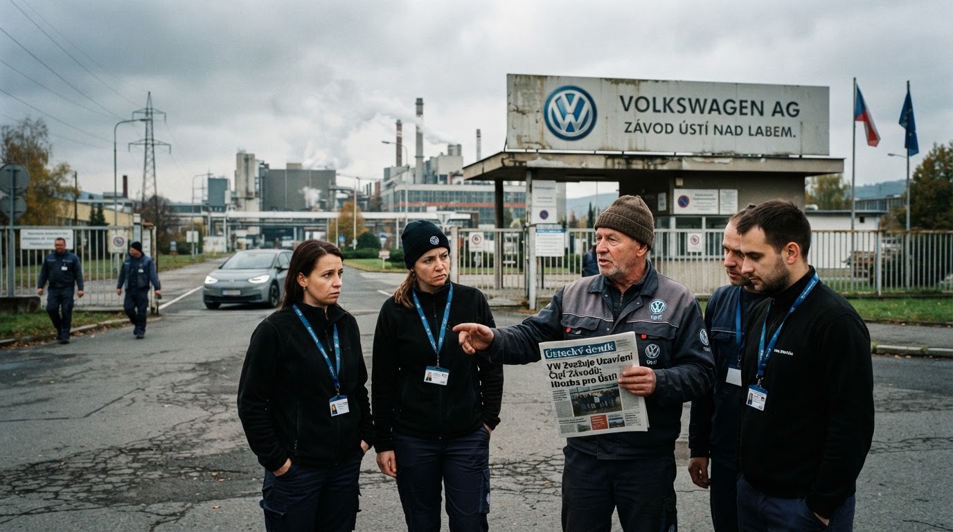 Volkswagen zvažuje uzavření čtyř závodů, včetně toho blízko Ústí