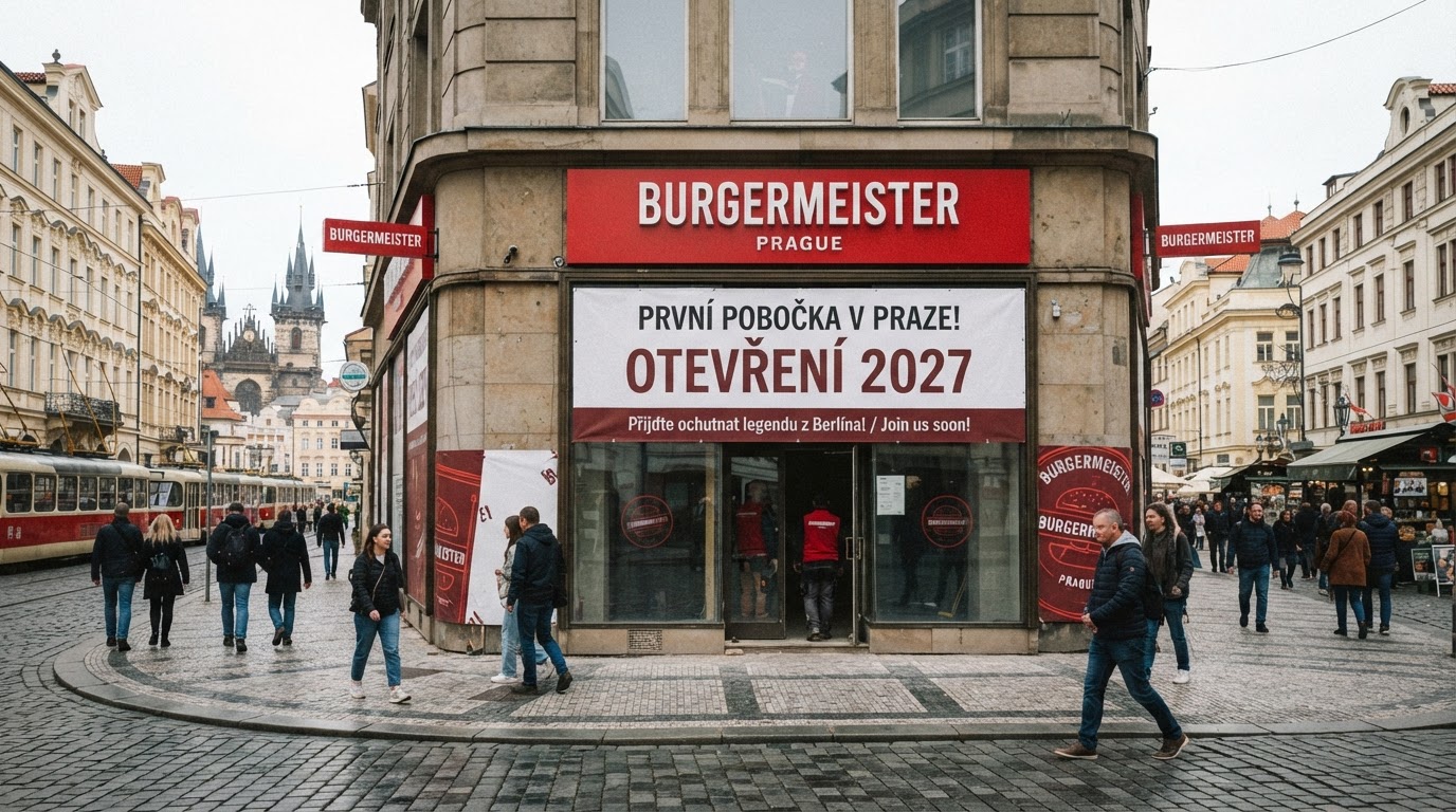 Berlínský řetězec Burgermeister otevře první pobočku v Praze v roce 2027