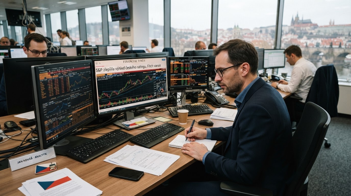 S&P zlepšila výhled českého ratingu, Fitch varuje před rozpočtovým uvolněním